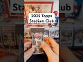 Opening a Pack of 2025 Stadium Club baseball cards. Will I hit the autograph?