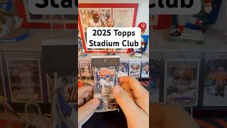 Opening a Pack of 2025 Stadium Club baseball cards. Will I hit the autograph?