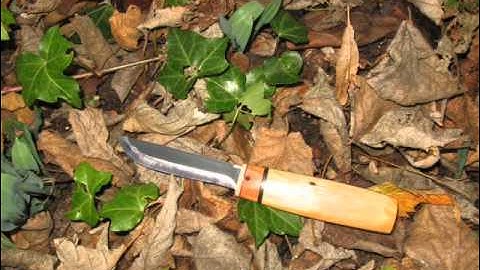 Making a Knife with a Juniper and Cherry Wood Handle