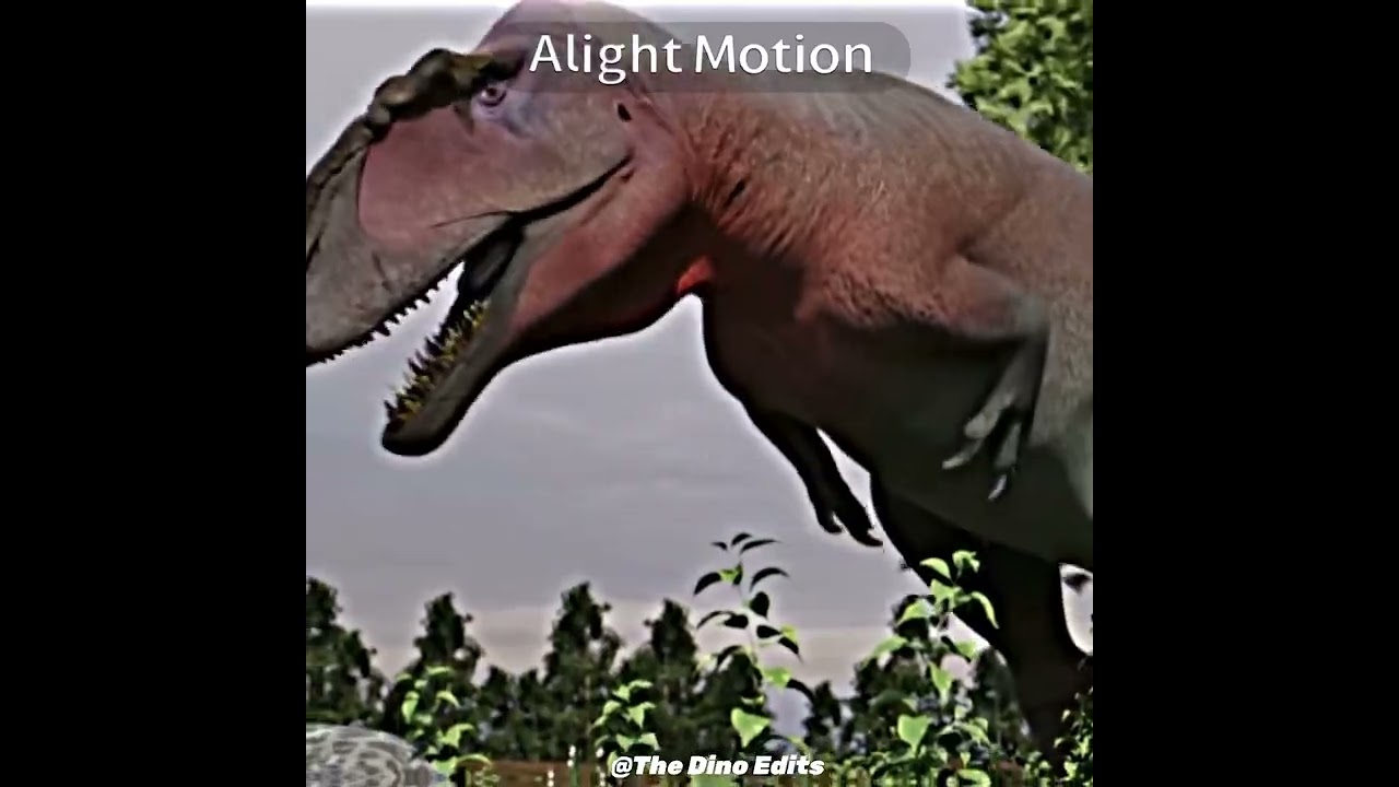 Allosaurus turns to Giganotosaurus after mewing 