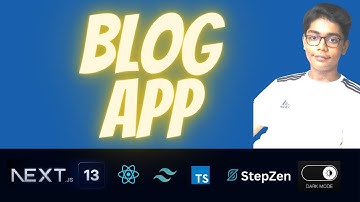 🔴 Let’s build a BLOG APP with Next.js 13 (TypeScript, StepZen, Tailwind, Dark Mode, REACT, NODE.JS)