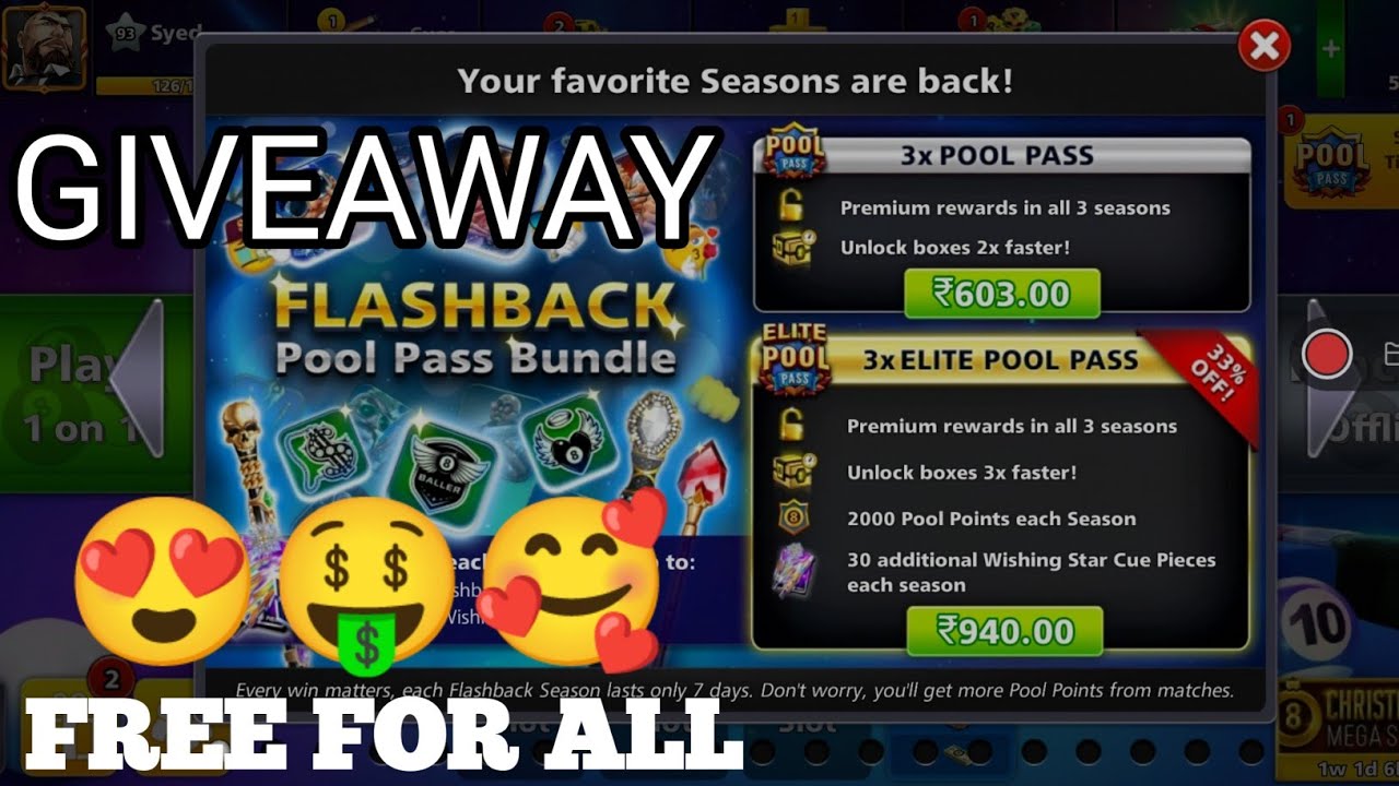 Free Flashback Pool Pass Bundle | Free Pool Pass Bundle For All | Flashback PoolPass Bundle Giveaway