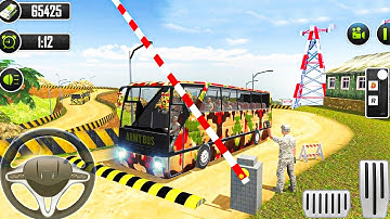 Army Bus Driving Simulator Games - New Android Offroad Military Transfer - Android Gameplay