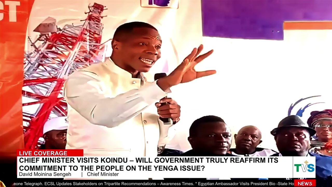 CHIEF MINISTER PROMISED REASSURANCE IN KOINDU — BUT DID HIS WORDS OFFER REAL HOPE ON THE YENGA ISSUE