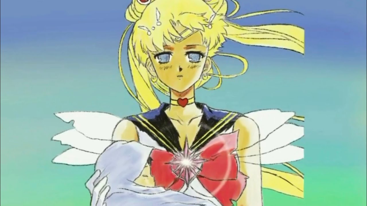 Sailor Moon S With Baby Hotaru Redrawn On Procreate App セーラームーンと ほたるちゃんを描いた Youtube