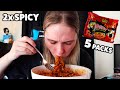 Korean 2x Spicy Fire Noodle Challenge Korean 2x Spicy Fire Noodle Challenge