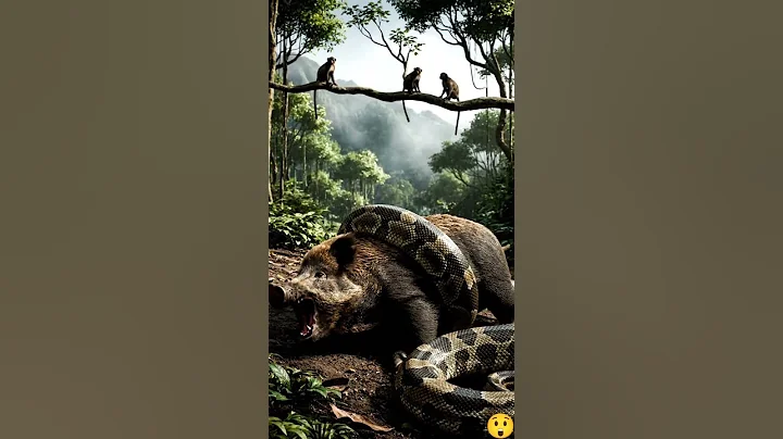 Python vs Wild Boar 🐍💥 Jungle Battle You Can’t Miss! #youtubeshorts #animals #shorts #viral