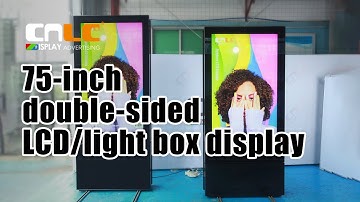 75-inch double-sided LCD/light box display