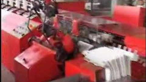 Side gathering of printed forms. Bremer Gathering Machine