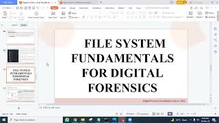 007 File System Fundamentals for Digital Forensics