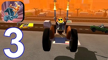 Turbo Dismount - Gameplay Walkthrough, Car Crashes All Cars All Levels  (iOS, Android) | Part 3