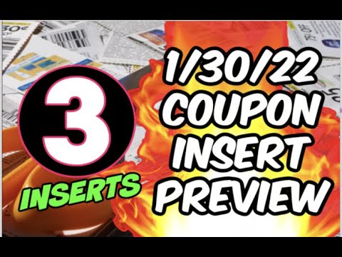 1/30/22 COUPON INSERT PREVIEW | 3 INSERTS – IS IT WORTH IT?