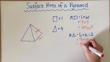 Measurement - Surface Area of a Pyramid