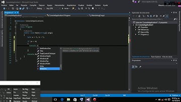 Programacion en C# tipos de variables y condicionales