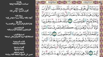 # ٤ سورة يوسف الصفحة ٢٣٨ من القرآن مكررة ١٠ مرات بصوت ماهر معيقلي وراودته التي هو في بيتها عن نفسه