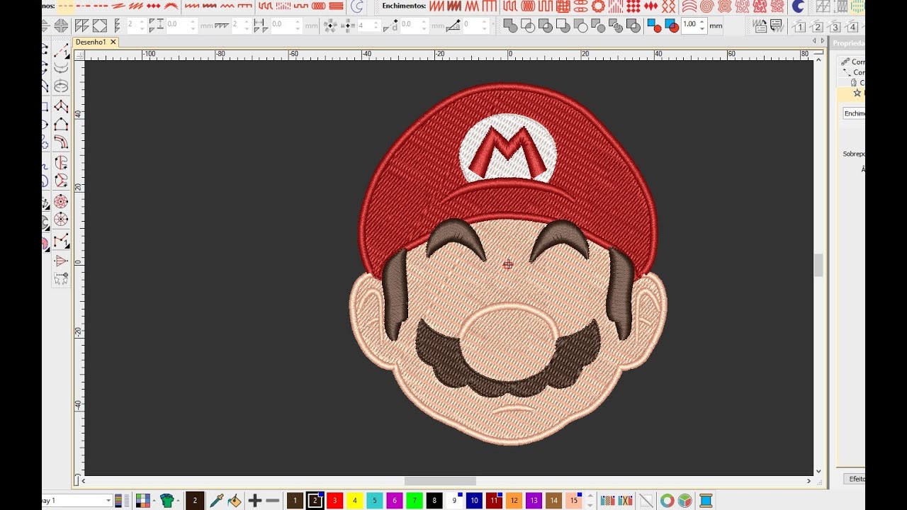 Como APARAR Partes de Bordados Tutorial Wilcom - YouTube