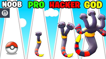NOOB vs PRO vs HACKER vs God | In Pocket Monster Rush | With CHOP And SHINCHAN | NOOB-GAMING | Hindi