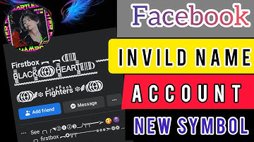 How To Make Invild Name Facebook Account 2023 | Facebook Emoji Name Account 2023 | Working Trick