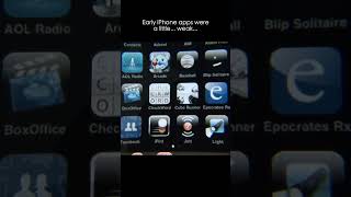 Early iPhone apps were a little... Weak...