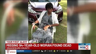 Orangeburg County woman, 94, found dead hours after being reported missing