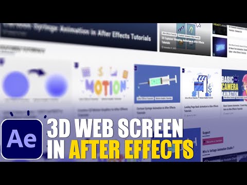 Basic 3D Screen in After Effects Tutorials