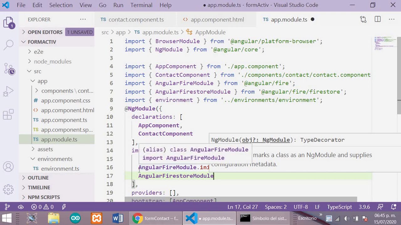 Práctica Creación de Formularios Reactivos en Angular 8 - YouTube