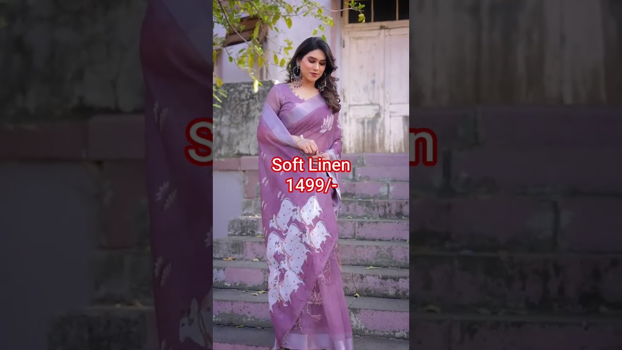 Soft Linen Saree 