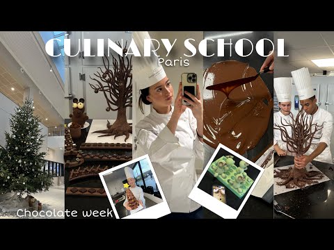 CULINARY SCHOOL IN PARIS| pastry student, chocolate week, vlog, school, university in Paris, friends