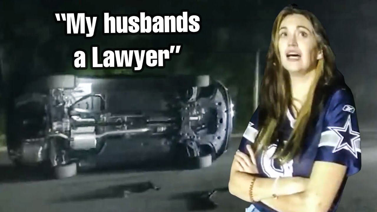 Entitled Drunk Karen Flips Her Car - YouTube
