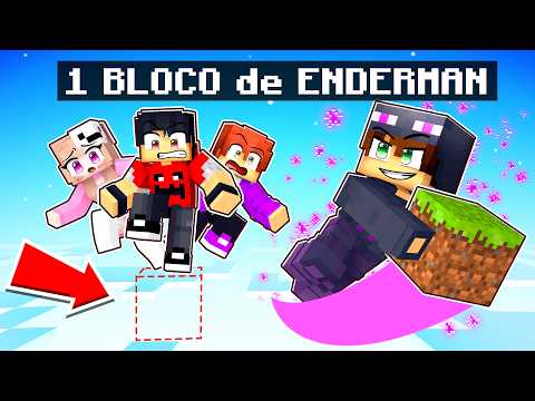EVERYONE is TRAPPED with the ENDER BOY on 1 BLOCK in Minecraft ✭ GUIHH ✭