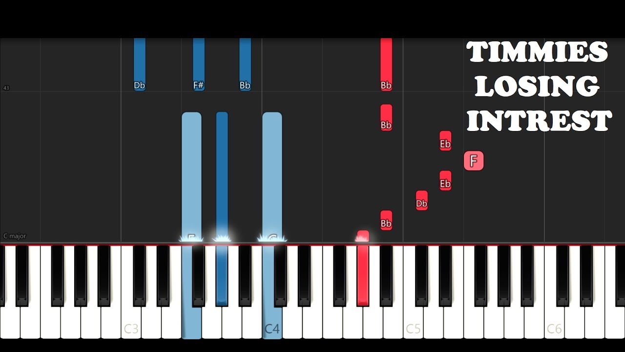 Timmies - Losing Intrest ft Shiloh (Piano Tutorial) 