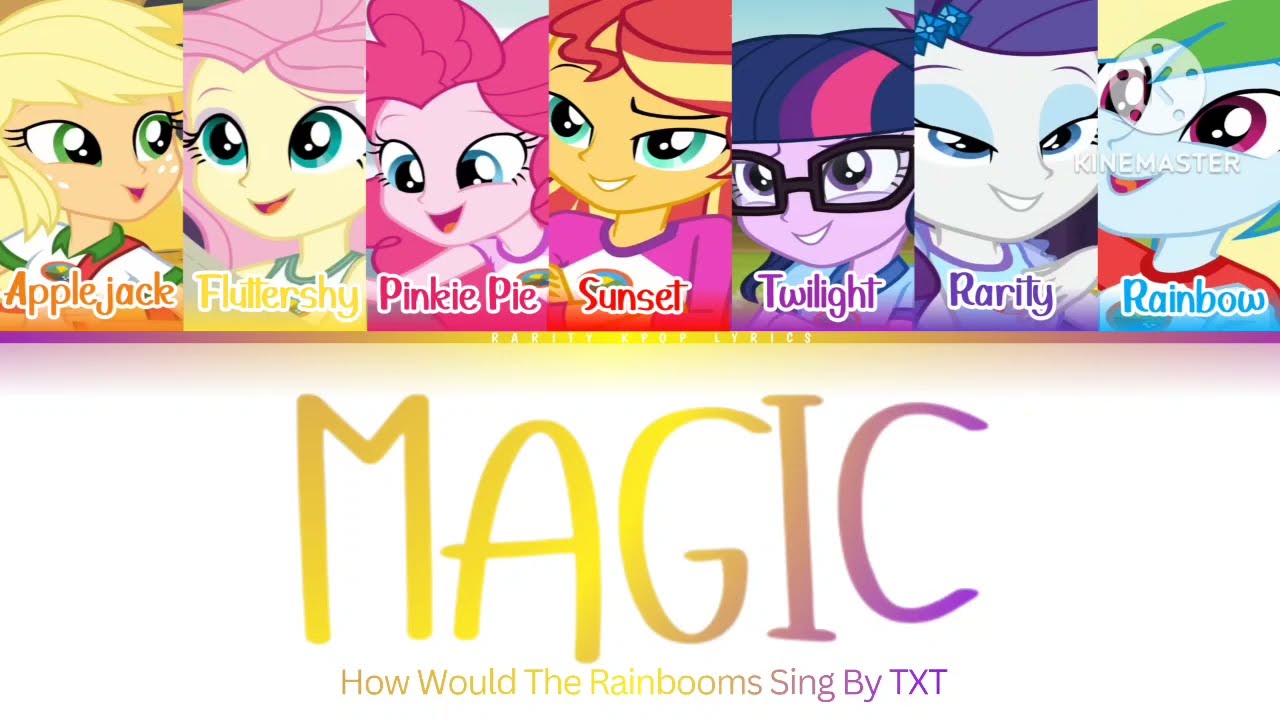 MLP EG: The Rainbooms - "Magic" By TXT | AI COVER | Color Coded Lyrics | 