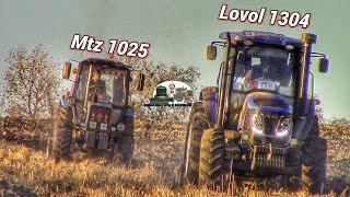 Осенняя ВСПАШКА!Мтз 1025 (Д-240) и Lovol 1304!