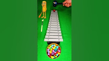Satisfying Ball Run Music on Xylophone Asmr #asmr #asmrsounds #satisfying