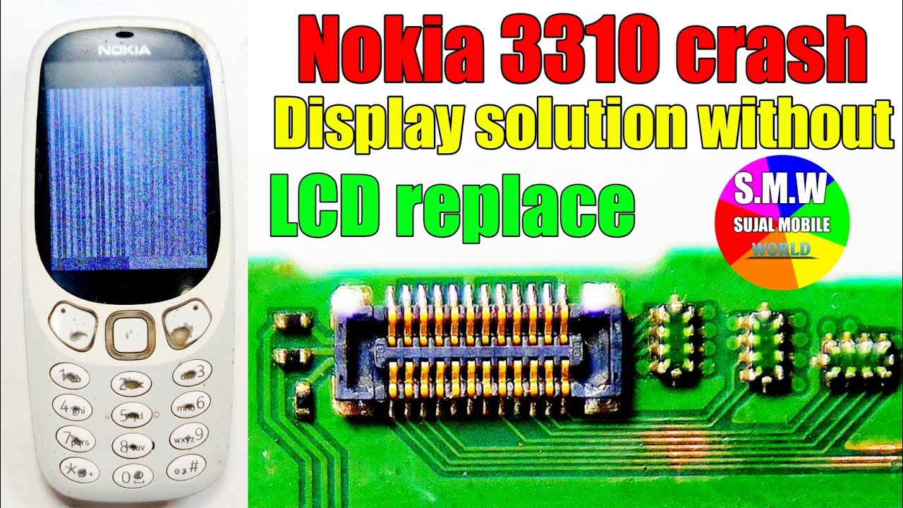 Nokia TA-1030 Multi Colour Dots display Problem [ NOKIA 3310] Lcd