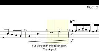 Golden Hour Violin Sheet