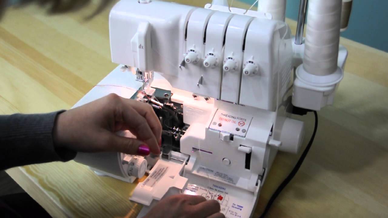 how to thread a serger with decorative thread youtube how a serger works