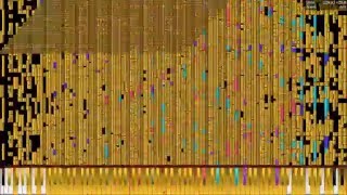 [Black MIDI] Piano From Above - Kagamine Rin - Anti-Chlorobenzene ~8.1 Million Notes | NO LAG