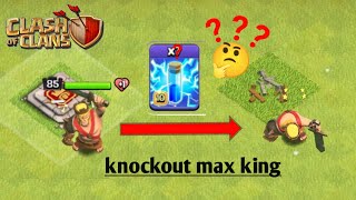 Lightning spell require to knockout max level heroes in coc.