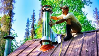 Lakeside Alaskan Cabin | Wood Stove Install (Part 2)