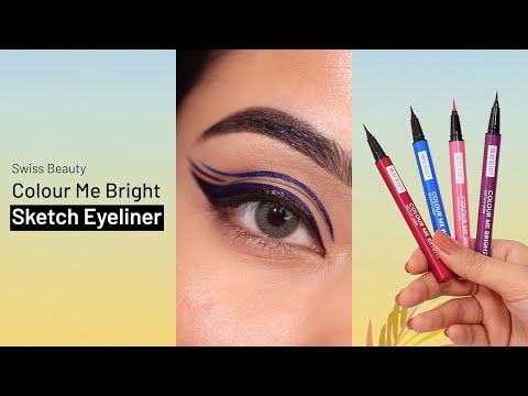 Colour Me Bright Sketch Eyeliners | Swiss Beauty Cosmetics