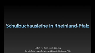 Schulbuchausleihe in Rheinland Pfalz (Erklärvideo Deutsch)