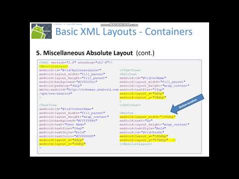 Absolute Layout in Android