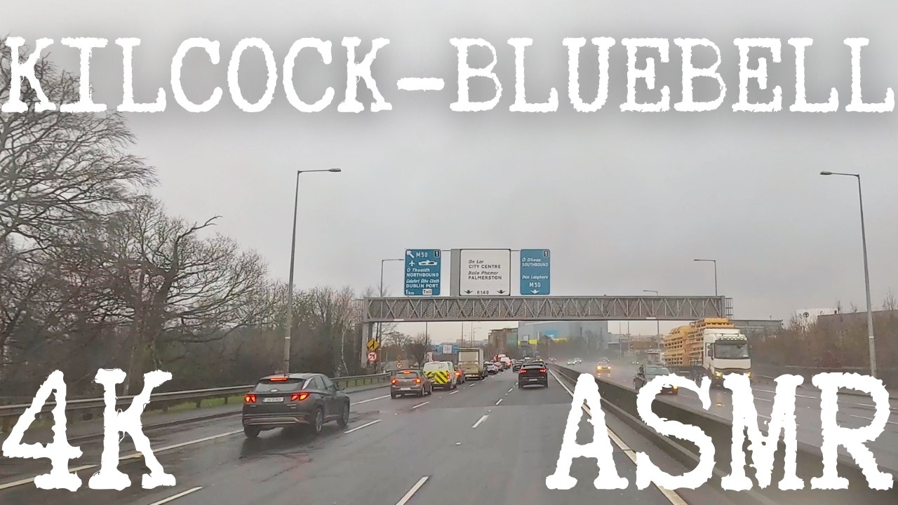 🩶 50 Shades of Grey, but it's an Everyday Drive in Ireland | Kilcock - Bluebell  [4k, Relaxing ASMR]