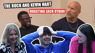 BRITISH FAMILY REACTS! Dwayne The Rock Johnson and Kevin Hart Roasting Each Other!