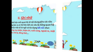 LTVC lớp 5   Tuần 27   Liên kết các câu trong bài bằng từ ngữ nối