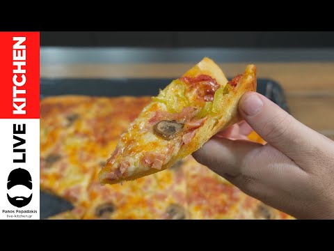 Εύκολη πίτσα χωρίς μαγιά σε 10'! Θα την φτιάχνετε συνέχεια! | Live kitchen