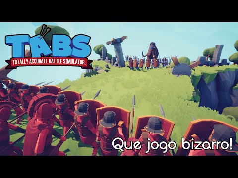 Que jogo bizarro! Totally Accurate Battle Simulator (TABS) - Gameplay PT-BR