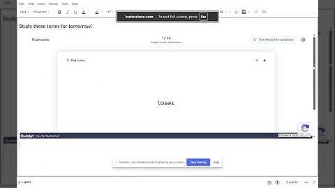 Embedding Quizlet Flashcards