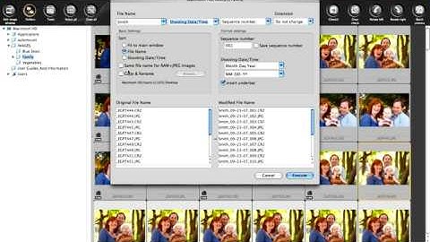 Canon Digital Photo Professional Tutorial - Batch rename tool (6/19)